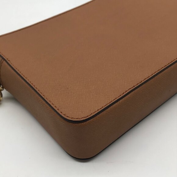 Michael Kors Jet Set East West Tan Saffiano Leather Crossbody Bag - Picture 8 of 11